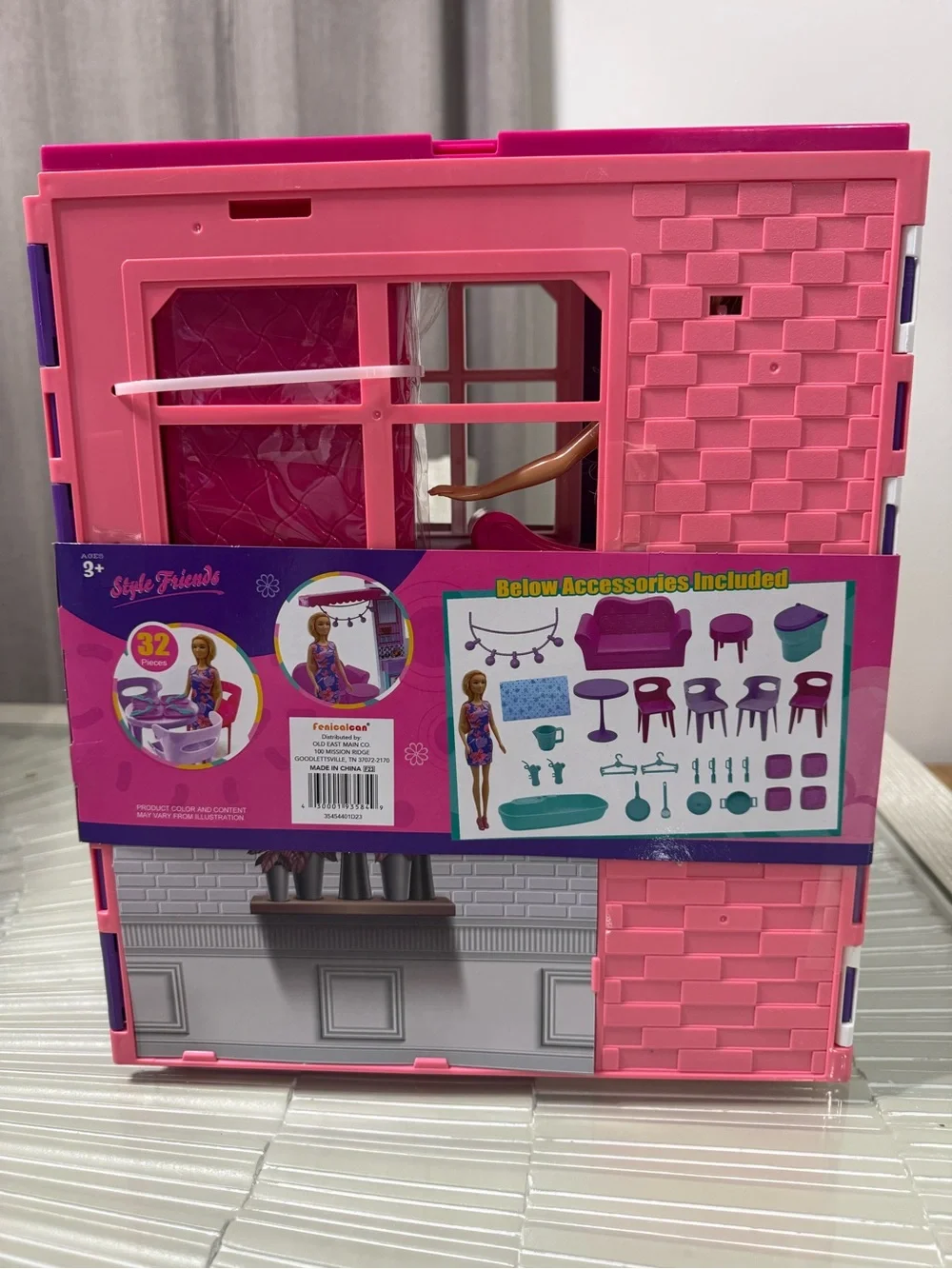 Fashion Doll Luxury House Playset - Pink & Purple